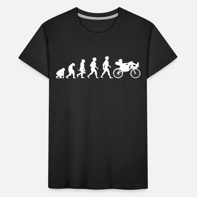 Evolution couché vélo couché cyclisme vélo T-shirt bio Premium Enfant