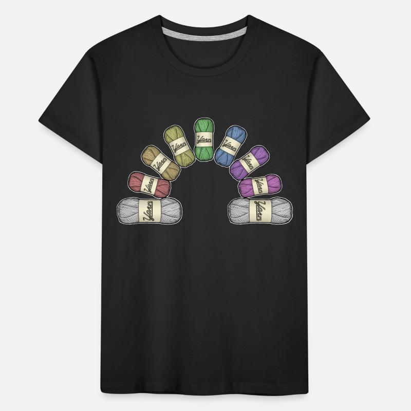 Regenbogen oder Garn Kinder Premium Bio T-Shirt