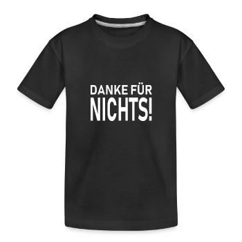 merci - T-shirt bio Premium Enfant - noir - Devant