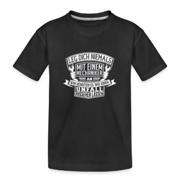 Mechaniker - Kinder Premium Bio T-Shirt - Schwarz - Vorne
