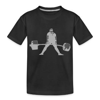 Deadlift II - white - Kids' Premium Organic T-Shirt - black - Front