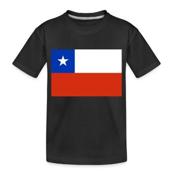 chile - Kids' Premium Organic T-Shirt - black - Front