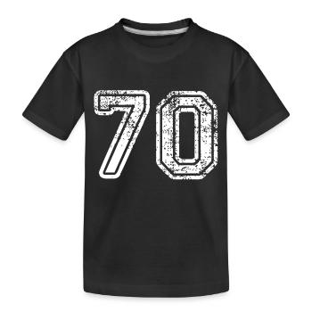70 - Kids' Premium Organic T-Shirt - black - Front