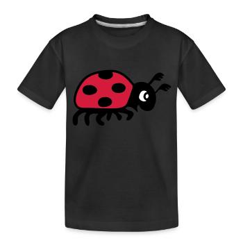 coccinelle coléoptère - T-shirt bio Premium Enfant - noir - Devant