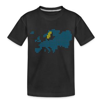 Schweden - Kinder Premium Bio T-Shirt - Schwarz - Vorne