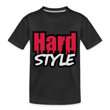 Hard Style - Kids' Premium Organic T-Shirt - black - Front