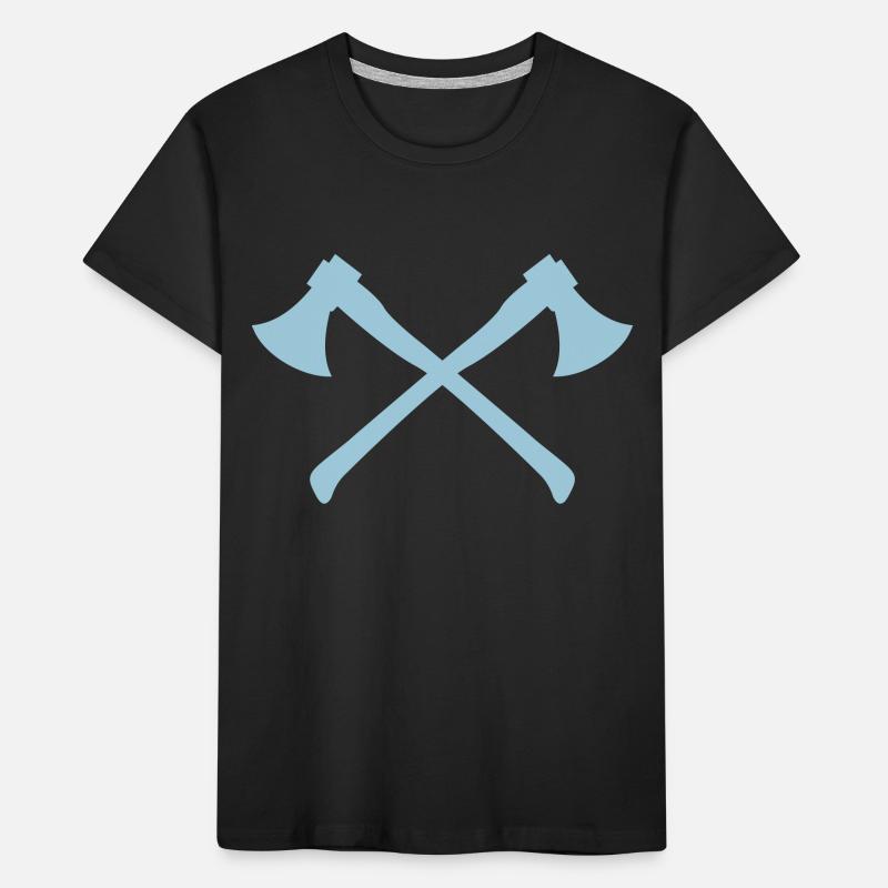 äxte - axes - axe - axt Kinder Premium Bio T-Shirt