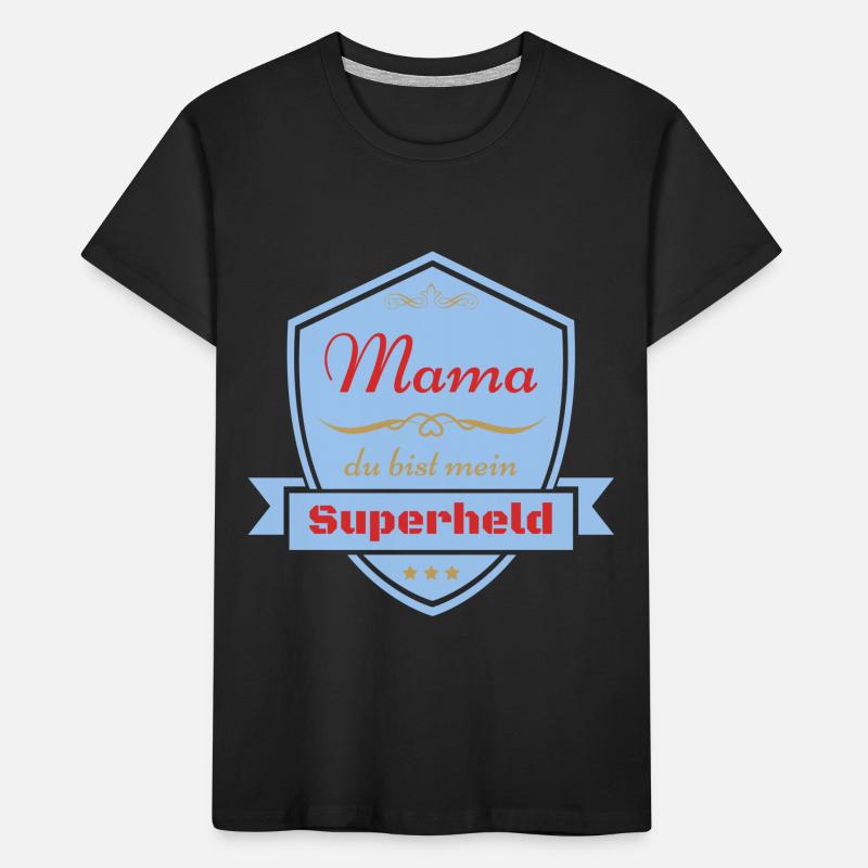 Mama Superheld Kinder Premium Bio T-Shirt