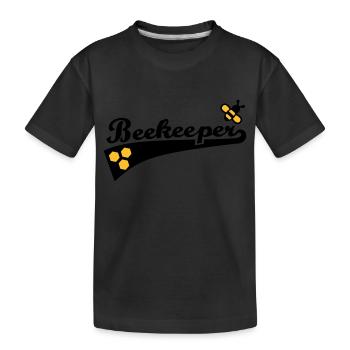 Imker - Kinder Premium Bio T-Shirt - Schwarz - Vorne