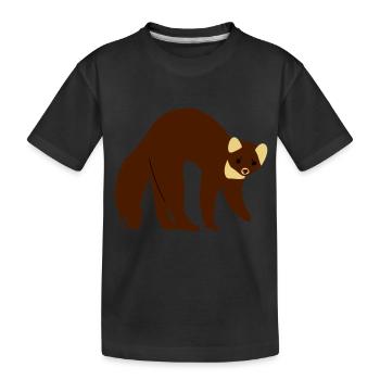 marder - Kinder Premium Bio T-Shirt - Schwarz - Vorne