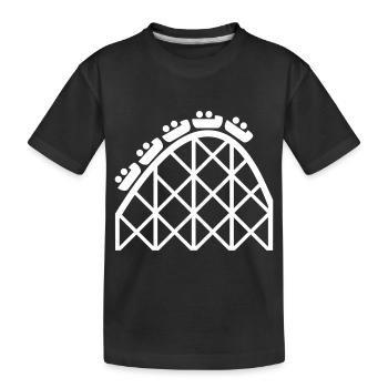 roller coaster - Kids' Premium Organic T-Shirt - black - Front