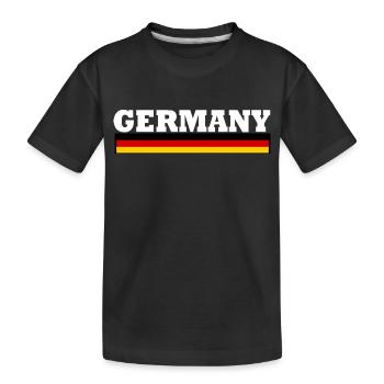 Drapeau Allemagne - T-shirt bio Premium Enfant - noir - Devant