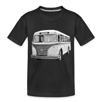 Bus IFA H6B Werdau DDR Oldtimer Ostalgie - T-shirt bio Premium Enfant - noir - Devant