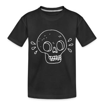 Tête de mort - T-shirt bio Premium Enfant - noir - Devant