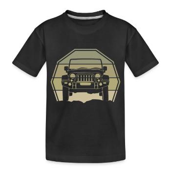 Chemise Jeep Cadeau Offroad Mignon - T-shirt bio Premium Enfant - noir - Devant
