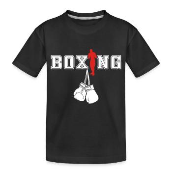 Best Boxing Gift Idea For A Boxer - Kids' Premium Organic T-Shirt - black - Front