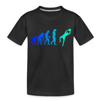 Evolution Gardien de but Football Gardien de but Footballeur Fußba - T-shirt bio Premium Enfant - noir - Devant