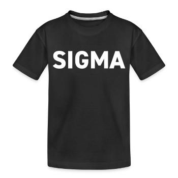 Sigma Light Pack Rank - Kinder Premium Bio T-Shirt - Schwarz - Vorne