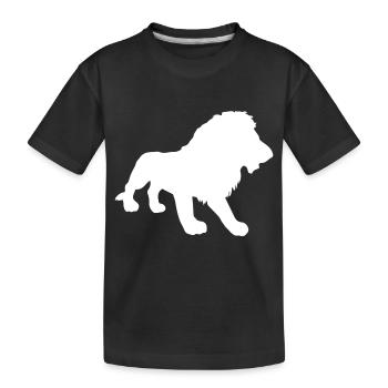 lion - T-shirt bio Premium Enfant - noir - Devant