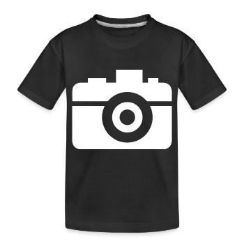 photographie movie camera - Kinder Premium Bio T-Shirt - Schwarz - Vorne