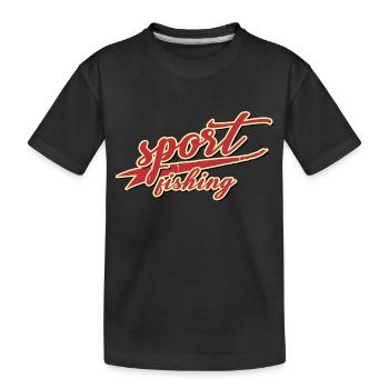 pêche sportive poisson pêche appât poisson tasse - T-shirt bio Premium Enfant - noir - Devant