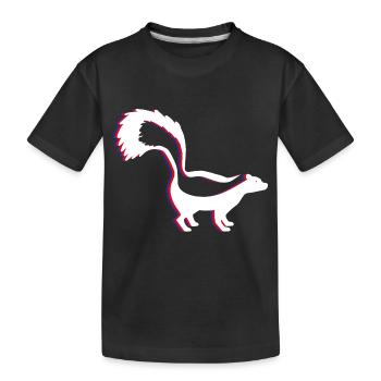 stinktier - Kinder Premium Bio T-Shirt - Schwarz - Vorne