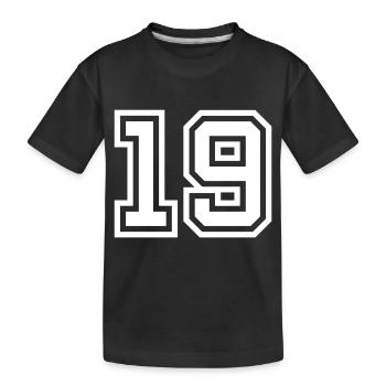 Symbole numérique 19 - T-shirt bio Premium Enfant - noir - Devant