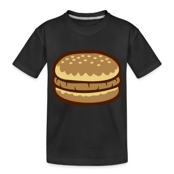 Burger Comic Cheeseburger - T-shirt bio Premium Enfant - noir - Devant