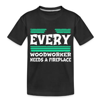blogger the carpenters awesome cabinetmaker - Kinder Premium Bio T-Shirt - Schwarz - Vorne