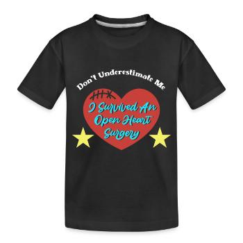 Crise cardiaque Chirurgie cardiaque Chirurgie Hospital - T-shirt bio Premium Enfant - noir - Devant