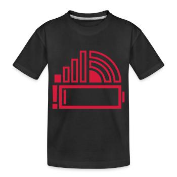 Icons Smartphone Bad Icons - Kids' Premium Organic T-Shirt - black - Front