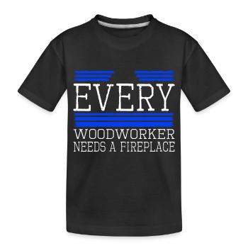 birthday present idea lumberjack statement - Kinder Premium Bio T-Shirt - Schwarz - Vorne