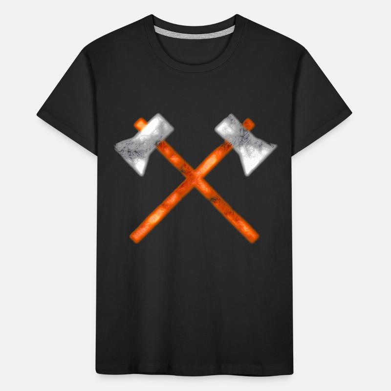 Axt Wald Beil Kinder Premium Bio T-Shirt