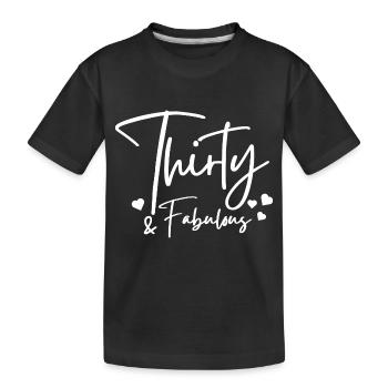 Dreißig fabelhaft - Kinder Premium Bio T-Shirt - Schwarz - Vorne