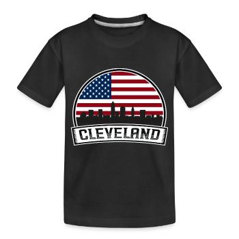 Horizon de Cleveland - T-shirt bio Premium Enfant - noir - Devant