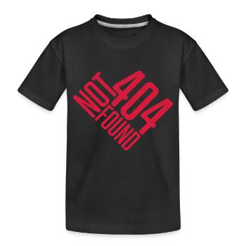 Not found 404 Error - Kids' Premium Organic T-Shirt - black - Front