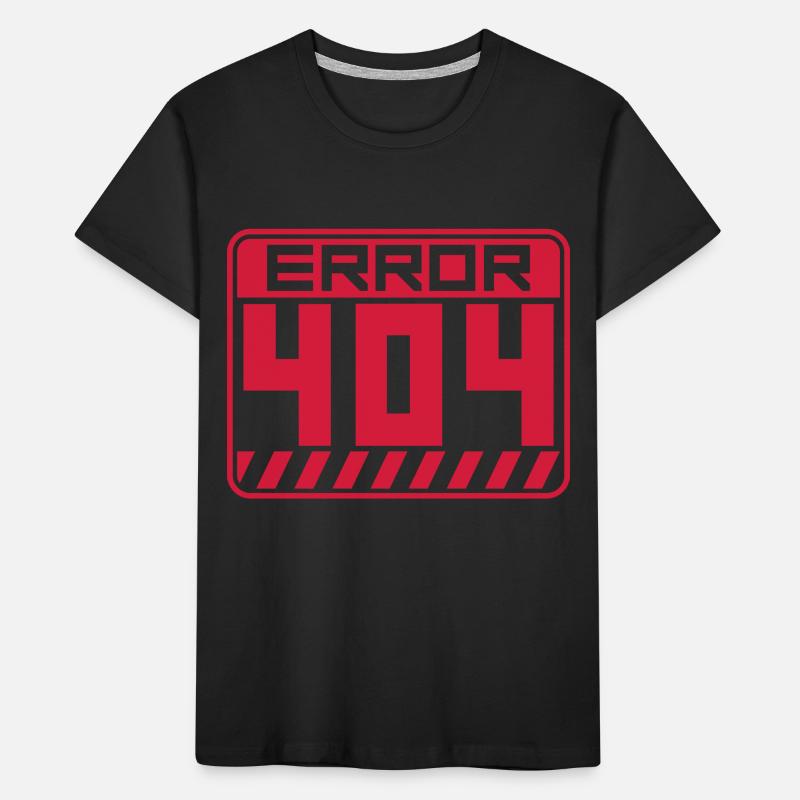 Shield Error 404 Warning Kids' Premium Organic T-Shirt
