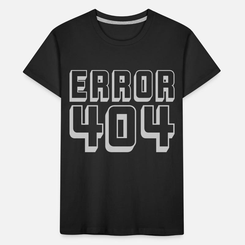 Computer Connection Error 404 Kids' Premium Organic T-Shirt