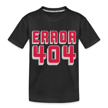 Connection Problem Error 404 - Kids' Premium Organic T-Shirt - black - Front