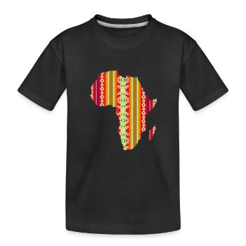 Afrika - Kinder Premium Bio T-Shirt - Schwarz - Vorne