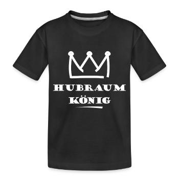 Hubraum König - Kinder Premium Bio T-Shirt - Schwarz - Vorne