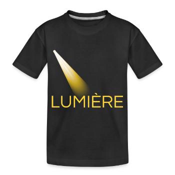 lumière jaune - T-shirt bio Premium Enfant - noir - Devant