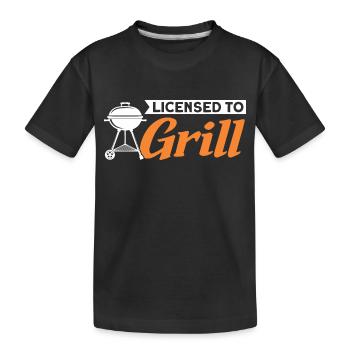 Licencié à Grill - T-shirt bio Premium Enfant - noir - Devant