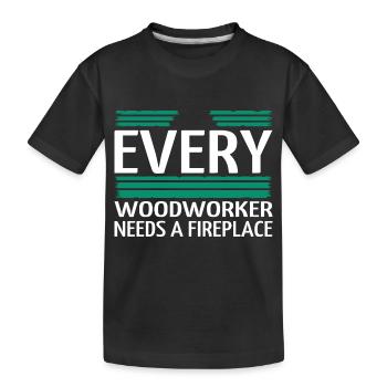 lumberjack john carpenter tshirts axes arborists - Kinder Premium Bio T-Shirt - Schwarz - Vorne