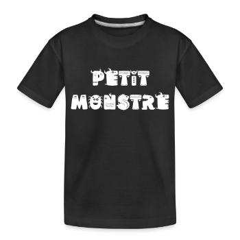 Petit monstre - t-shirt enfant mignon - T-shirt bio Premium Enfant - noir - Devant