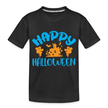 Happy Halloween - Halloween-Humor - Kinder Premium Bio T-Shirt - Schwarz - Vorne