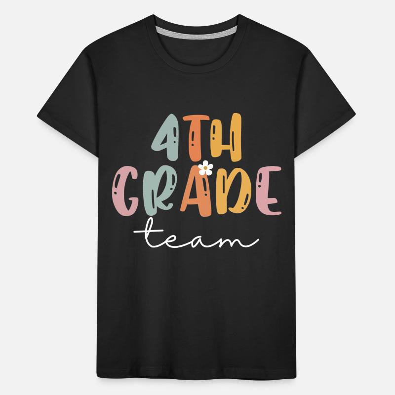 Team 4th Grade Squad Elementary School Kids' Premium Organic T-Shirt