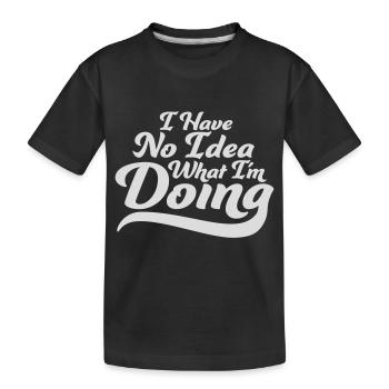 Aucune idée - T-shirt bio Premium Enfant - noir - Devant