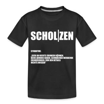 Scholzen - Kinder Premium Bio T-Shirt - Schwarz - Vorne