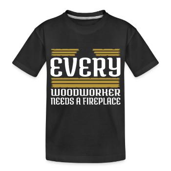 birthday present lumber forester job - Kinder Premium Bio T-Shirt - Schwarz - Vorne